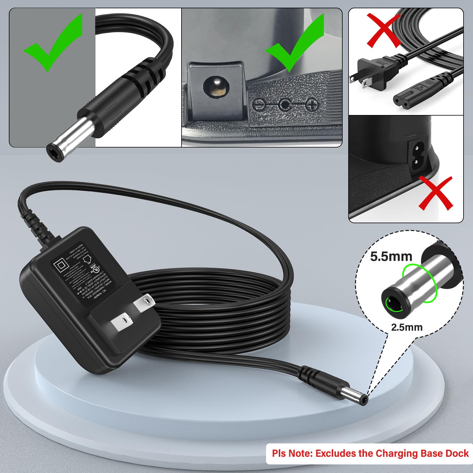 Amazon.com: 22.5V Robotic Vacuum Cleaner Charger Fits for Irobot Amazon.com: 22.5V Robotic Vacuum Cleaner Charger Fits for Irobot